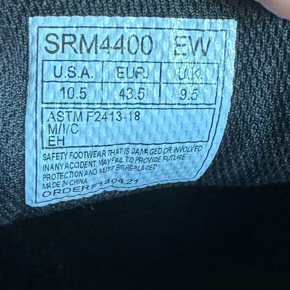 SR MAX STEEL TOE SLIP RESISTANT MENS WORK SHOES 10.5 EW WIDE  SRM4400 - Picture 8 of 10